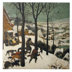 Jäger im Schnee (von Pieter Bruegel dem Älteren) Fliese