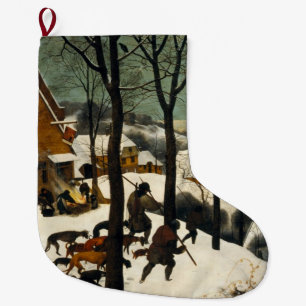 Jäger im Schnee (von Pieter Bruegel dem Älteren) Großer Weihnachtsstrumpf