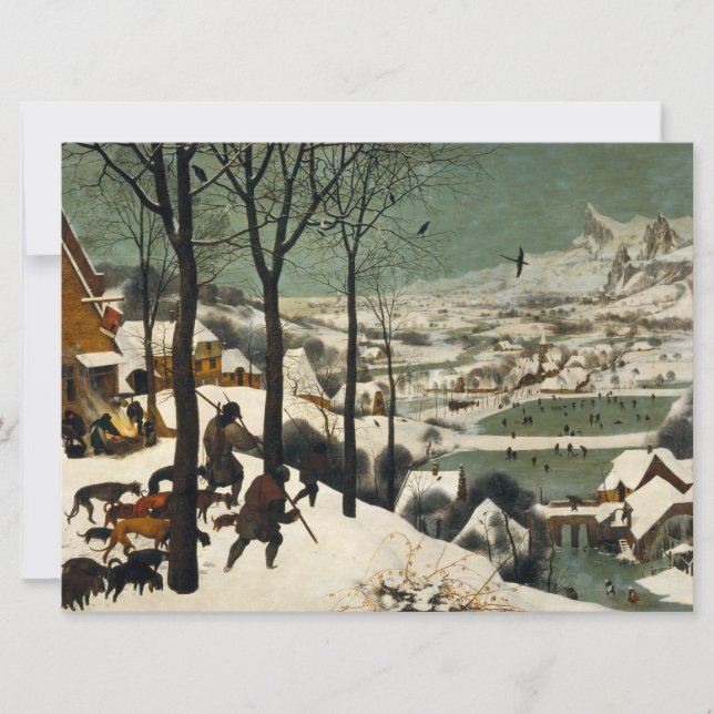 Jäger im Schnee (von Pieter Bruegel dem Älteren) Karte (Vorderseite)