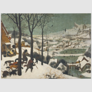 Jäger im Schnee (von Pieter Bruegel dem Älteren) Seidenpapier