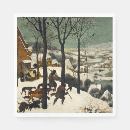 Jäger im Schnee (von Pieter Bruegel dem Älteren) Serviette