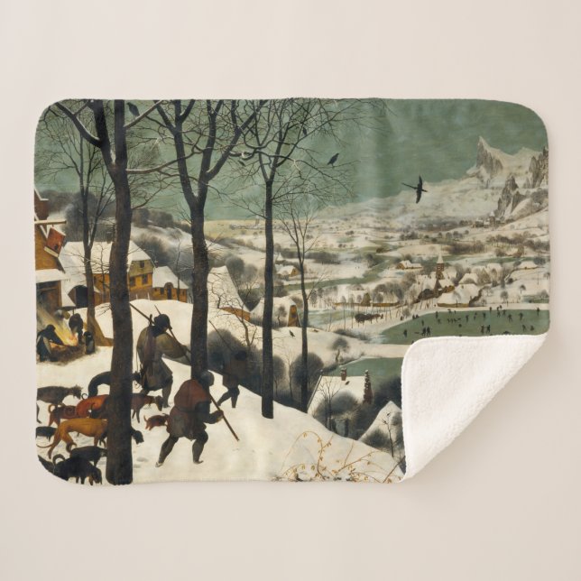 Jäger im Schnee (von Pieter Bruegel dem Älteren) Sherpadecke (Vorderseite (Horizontal))