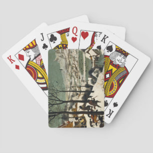 Jäger im Schnee (von Pieter Bruegel dem Älteren) Spielkarten