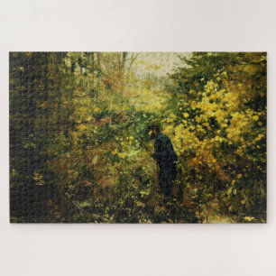 Jäger im Wald (von H.A. Brendekilde) Puzzle
