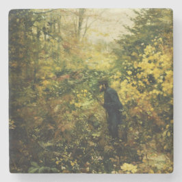 Jäger im Wald (von H.A. Brendekilde) Steinuntersetzer