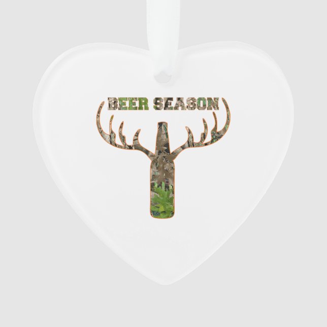 Jäger in der Biersaison - Geschenk für Jäger Ornament (Vorderseite)