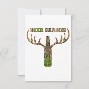 Jäger in der Biersaison - Geschenk für Jäger RSVP Karte