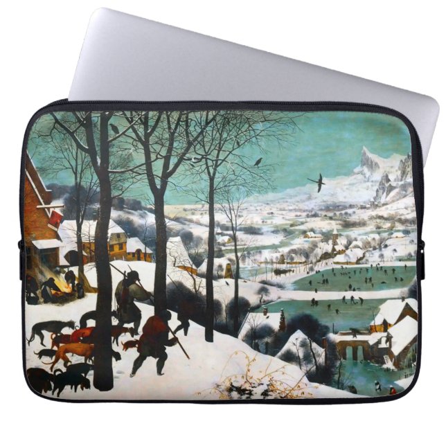 Jäger in der Schneelandschaft Pieter Bruegel Laptopschutzhülle (Vorderseite)