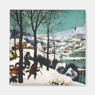 Jäger in der Schneelandschaft Pieter Bruegel Magnet