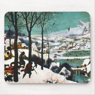 Jäger in der Schneelandschaft Pieter Bruegel Mousepad