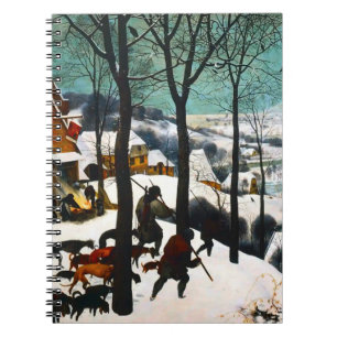 Jäger in der Schneelandschaft Pieter Bruegel Notizblock