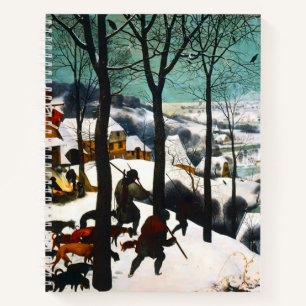 Jäger in der Schneelandschaft Pieter Bruegel Notizbuch