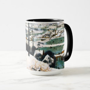 Jäger in der Schneelandschaft Pieter Bruegel Tasse
