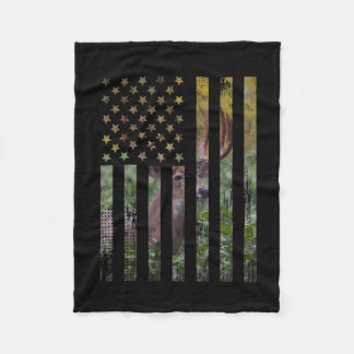 Jäger Jagd Hirsche Jagd Buck Elk Amerikaner Fleecedecke