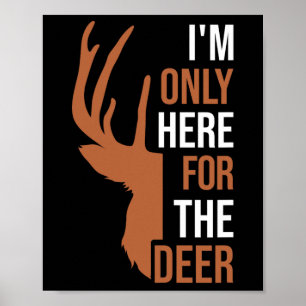 Jäger Jagd Jagd Hirsch Jagd Buck Elk Antler Poster