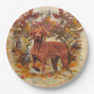 Jäger , Lebenspartner Vizsla-Papier-Teller Pappteller