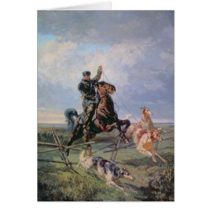 Jäger mit den Borzois, 1872
