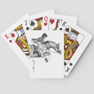 Jäger Pony Pointillis Spielkarten