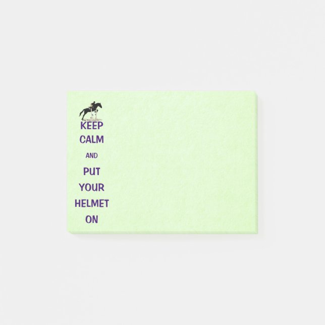 Jäger-Pullover-Pferd Post-it Klebezettel (Vorderseite)