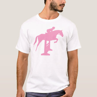 Jäger-Pullover-Pferd u. Reiter (Rosa) T-Shirt