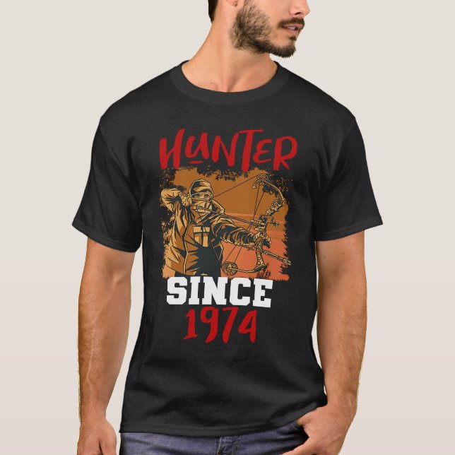 Jäger seit 1974 T-Shirt (Vorderseite)