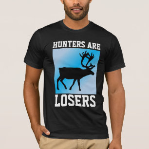 JÄGER SIND VERLIERER ANTI-HIRSCH-JAGD-T-SHIRTS T-Shirt