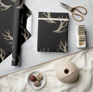 Jäger-Thema Hirschgeweih-Geschenkpapier Geschenkpapier