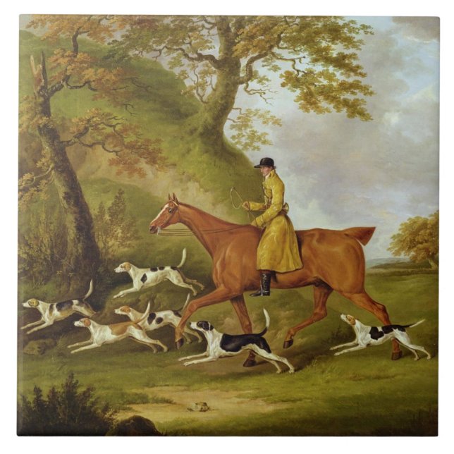 Jäger und Jagdhunde, 1809 (Öl auf Leinwand) Fliese (Vorderseite)