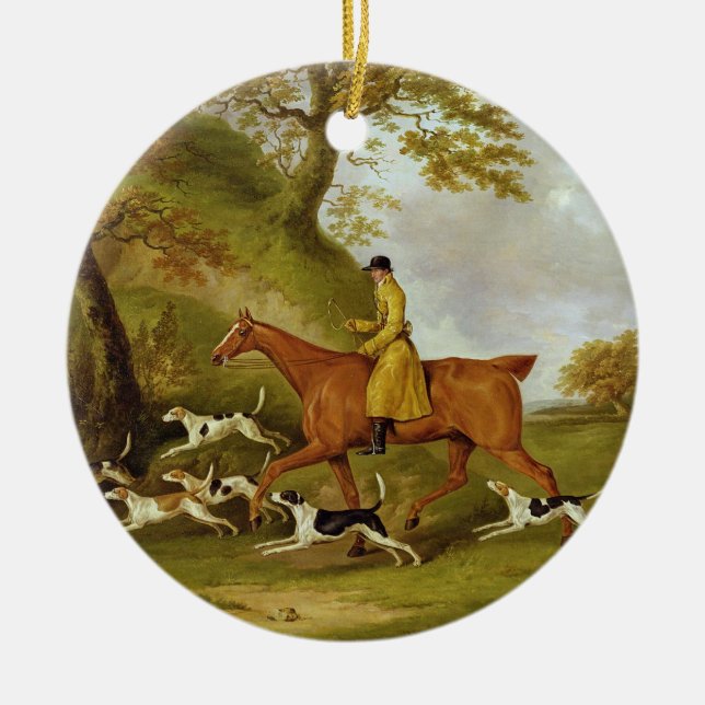 Jäger und Jagdhunde, 1809 (Öl auf Leinwand) Keramikornament (Vorne)