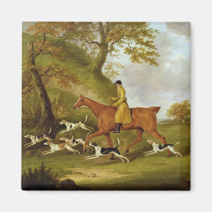 Jäger und Jagdhunde, 1809 (Öl auf Leinwand) Magnet