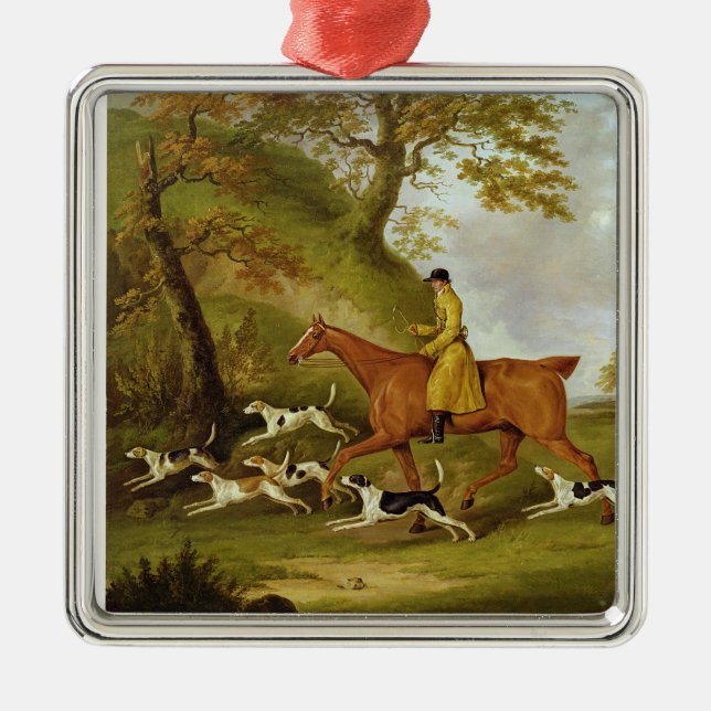 Jäger und Jagdhunde, 1809 (Öl auf Leinwand) Ornament Aus Metall (Vorne)
