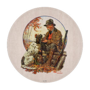 Jäger und Spaniel Schneidebrett