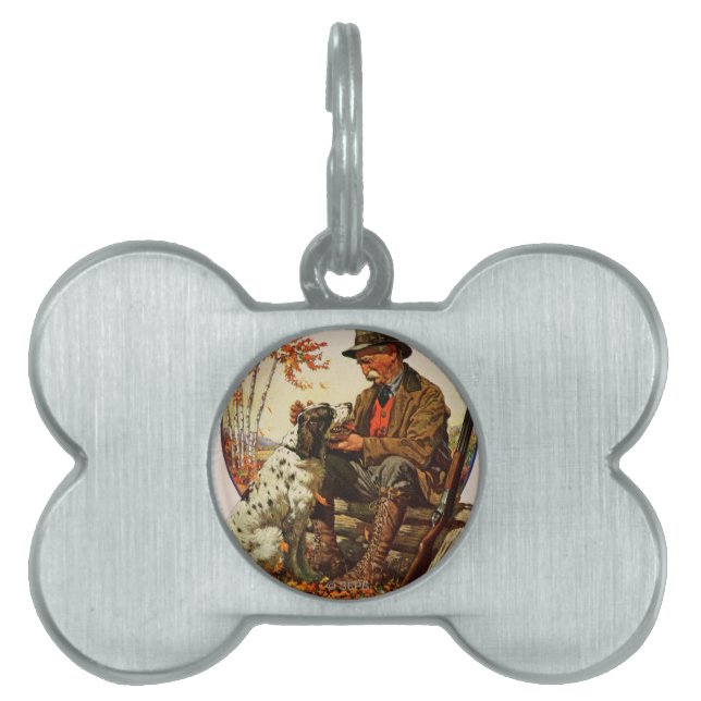 Jäger und Spaniel Tiermarke (Vorderseite)