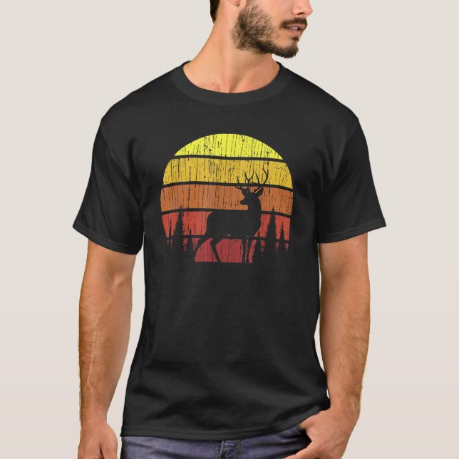 Jäger von Wildhirschen, die den Weißen Schwanz jag T-Shirt (Vorderseite)