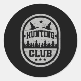 Jägerclub für Jäger jeder Art Runder Aufkleber