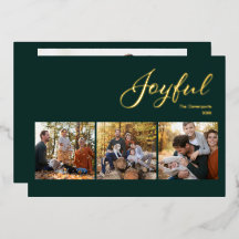 Jägergrün Moderne Fröhliche Schrift 4 Foto Gold