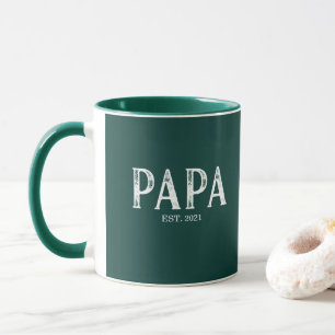 Jägergrün Papa Gründungsjahr Tasse