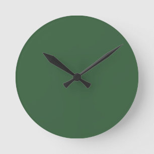Jägergrün Runde Wanduhr