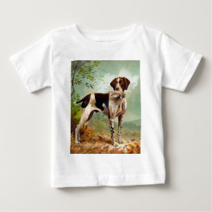Jägerhund mit Vogel im Mund Baby T-shirt