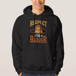 Jägerin Biberwaldtier respektiert B Hoodie