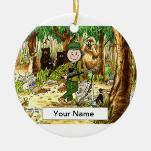 Jägerin Keramikornament