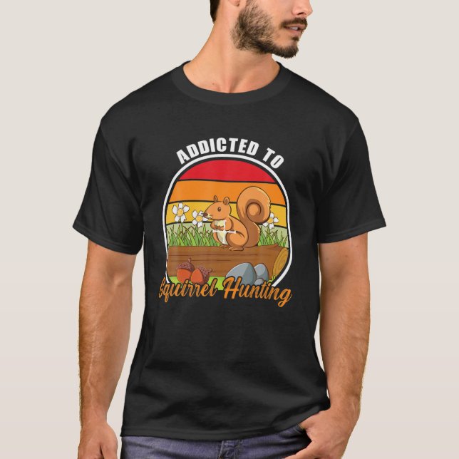 Jägerin von Eichhörnchen T-Shirt (Vorderseite)