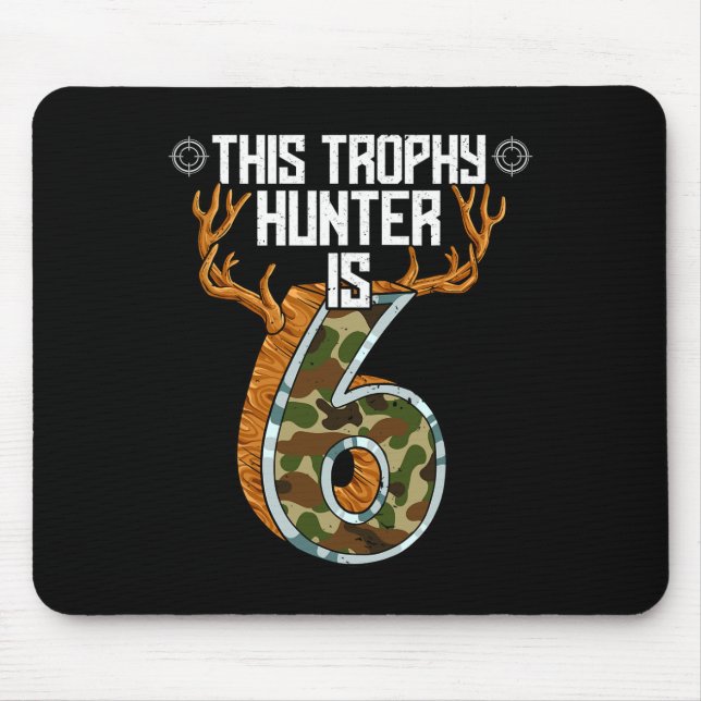 Jägerjagd 6. Geburtstag Mousepad (Vorne)