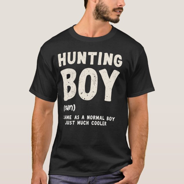 Jägerjunge Definition Lustig Bock Hirsch Jäger Wit T-Shirt (Vorderseite)