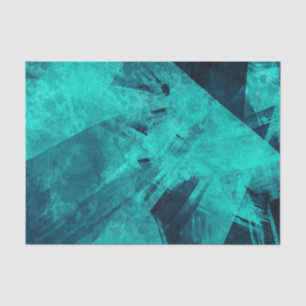 Jagged Blue Abstrakt Seidenpapier