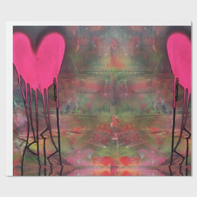 Jagged Liebe Wrapping Paper von HAS Jewels Geschenkpapier (Flach)