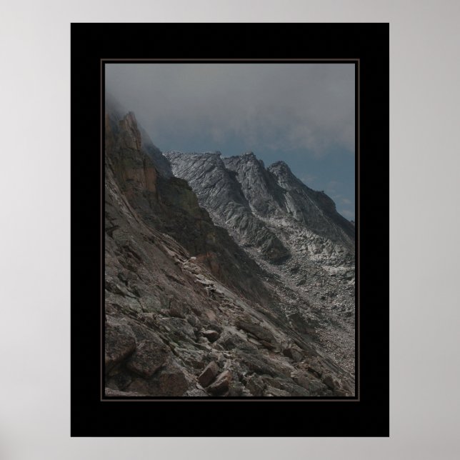 Jagged Longs Peak Trail (kein Text) Poster (Vorne)