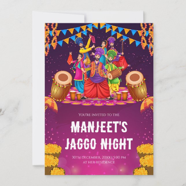 Jago Einladung Jaggo Karten, Jaggo lädt ein (Vorderseite)