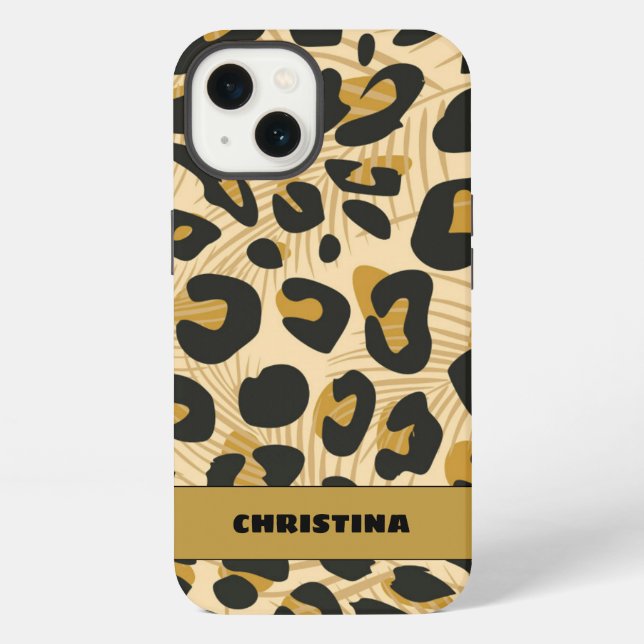 Jaguar Animal Print iPhone Hülle (Rückseite)