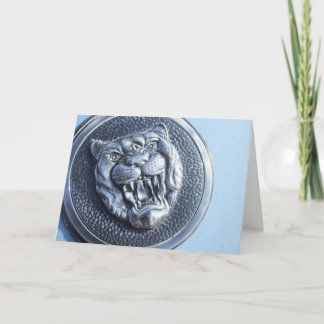 Jaguar badge greeting card karte